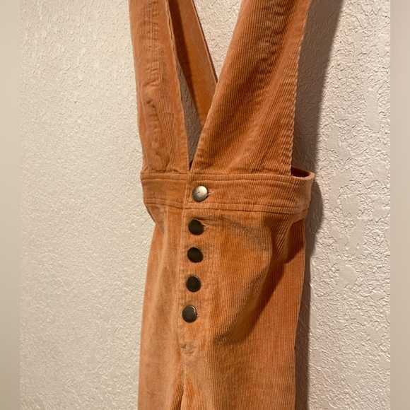 GB Juniors Pink Corduroy Overalls with button fly - Picture 2 of 5